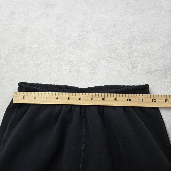 VTG LL Bean Zip Ankle Sweatpants Baselayer Fleece Lined Nylon Lycra Black - Picture 6 of 9